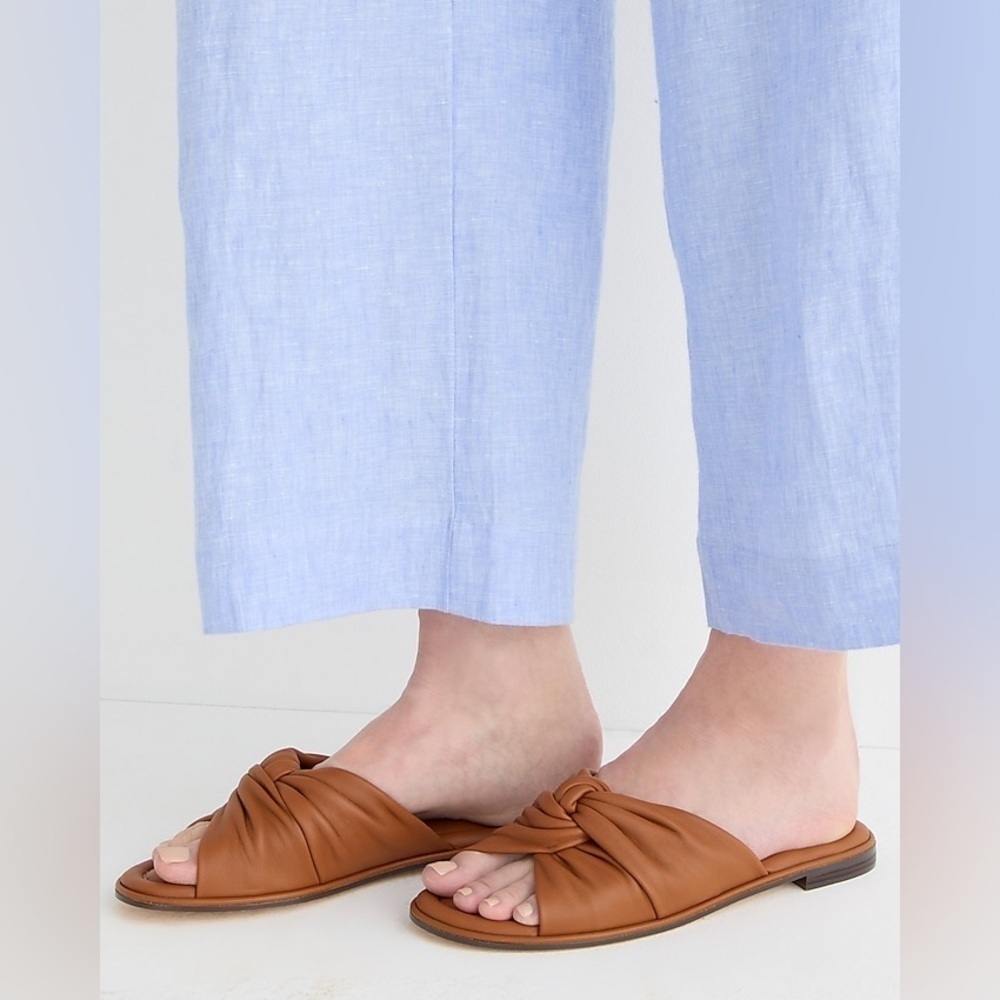 J Crew Menorca padded twist-knot sandals in leather
Item BP310
